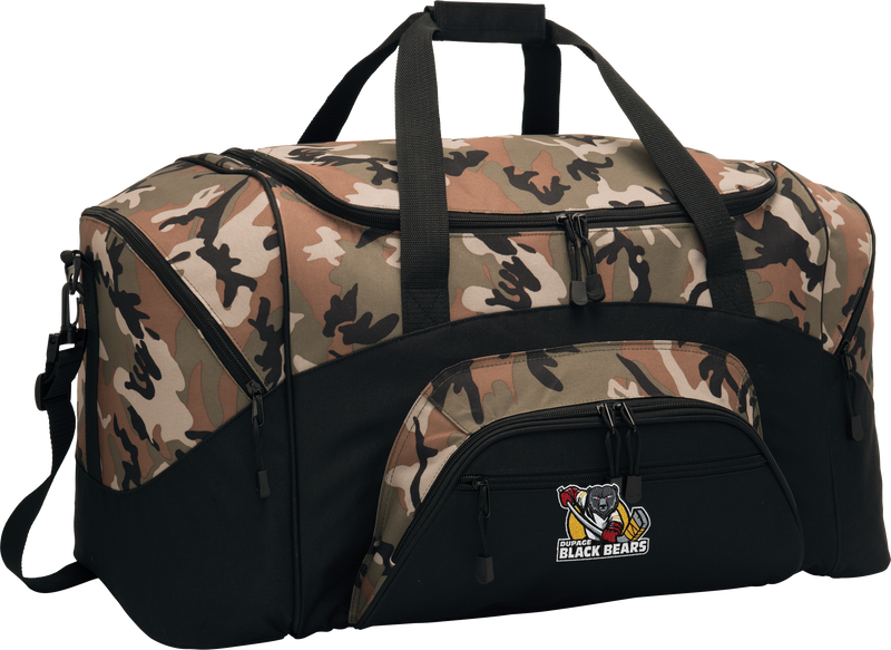 Dupage Black Bears Standard Colorblock Sport Duffel