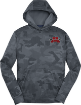 Mercer Arrows Youth Sport-Wick CamoHex Fleece Hooded Pullover