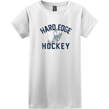 Hard Edge Hockey Softstyle Ladies' T-Shirt