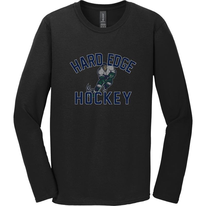 Hard Edge Hockey Softstyle Long Sleeve T-Shirt