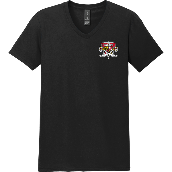 SOMD Lady Sabres Softstyle V-Neck T-Shirt