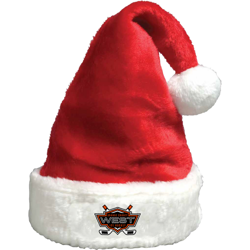 Orange County West Plush Santa Hat