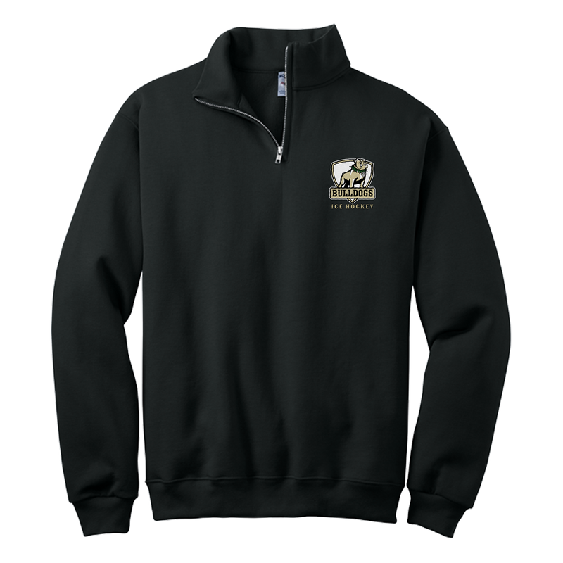 HVM Bulldogs NuBlend 1/4-Zip Cadet Collar Sweatshirt