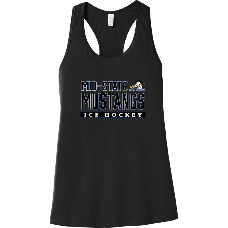 Mid-State Mustangs Womens Jersey Racerback Tank