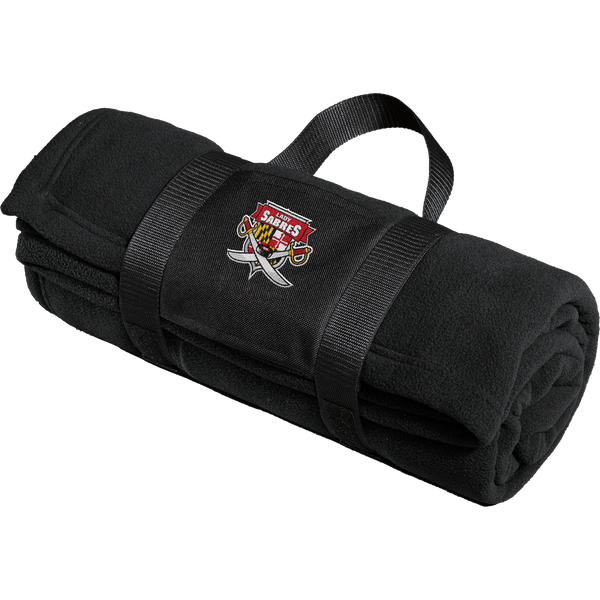 SOMD Lady Sabres Fleece Blanket with Carrying Strap