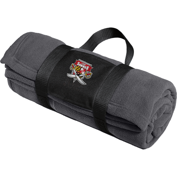 SOMD Lady Sabres Fleece Blanket with Carrying Strap