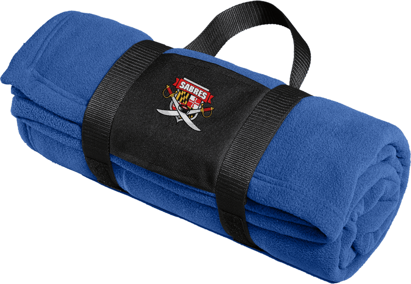 SOMD Sabres Fleece Blanket with Carrying Strap