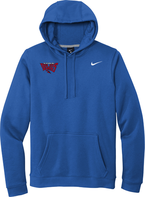York Devils Nike Club Fleece Pullover Hoodie