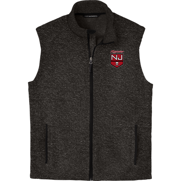 NJ Raiders Sweater Fleece Vest