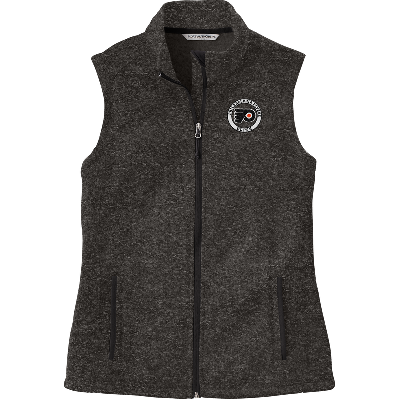 Philadelphia Flyers Elite Ladies Sweater Fleece Vest