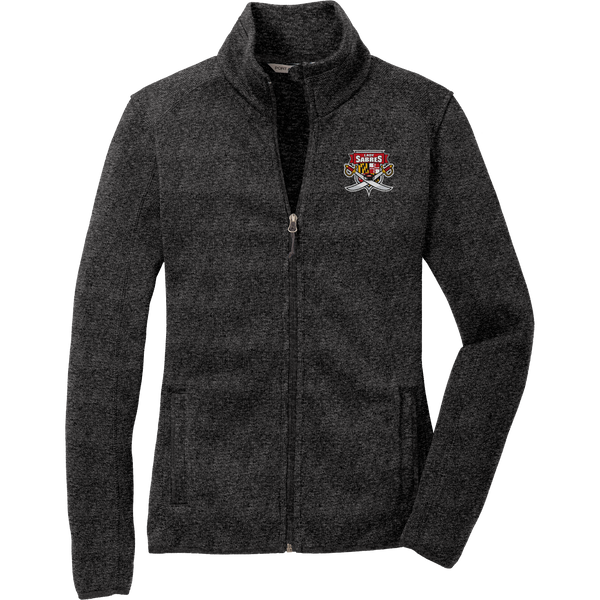 SOMD Lady Sabres Ladies Sweater Fleece Jacket (E1783-LC)