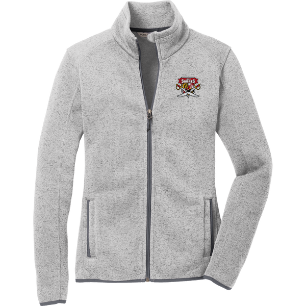 SOMD Lady Sabres Ladies Sweater Fleece Jacket (E1783-LC)