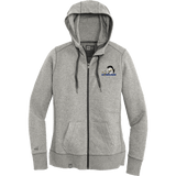 Mid-State Mustangs New Era Ladies French Terry Full-Zip Hoodie