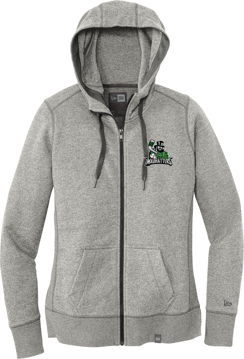 Atlanta Madhatters New Era Ladies French Terry Full-Zip Hoodie