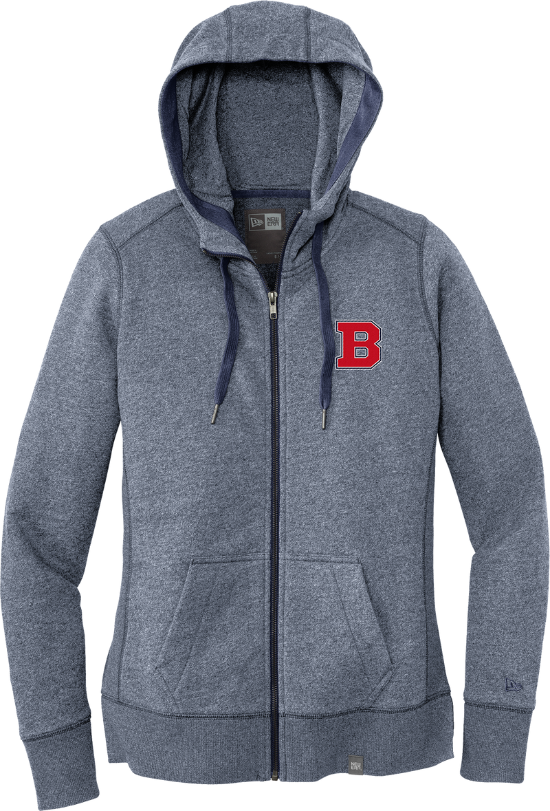 CT Bobcats New Era Ladies French Terry Full-Zip Hoodie