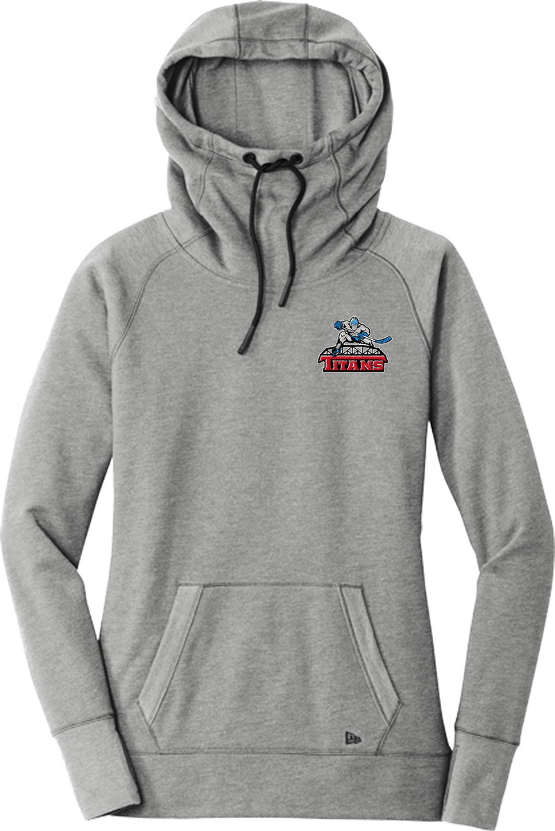 NJ Titans New Era Ladies Tri-Blend Fleece Pullover Hoodie