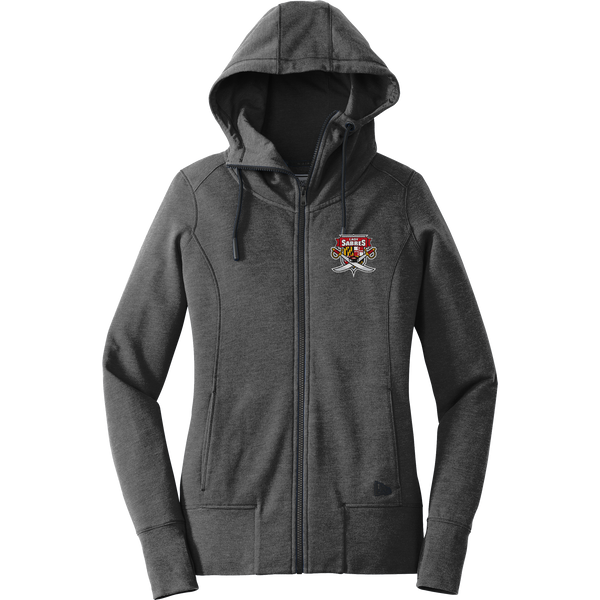 SOMD Lady Sabres New Era Ladies Tri-Blend Fleece Full-Zip Hoodie