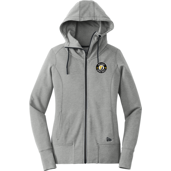 Upland Disc Golf New Era Ladies Tri-Blend Fleece Full-Zip Hoodie