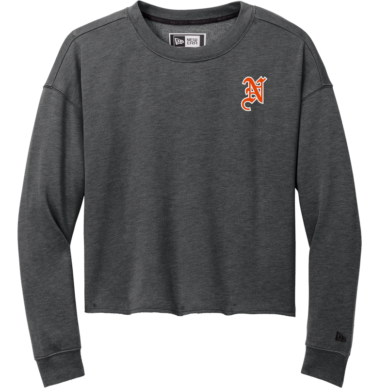 Midd North Hockey New Era Ladies Tri-Blend Fleece Crop Crew