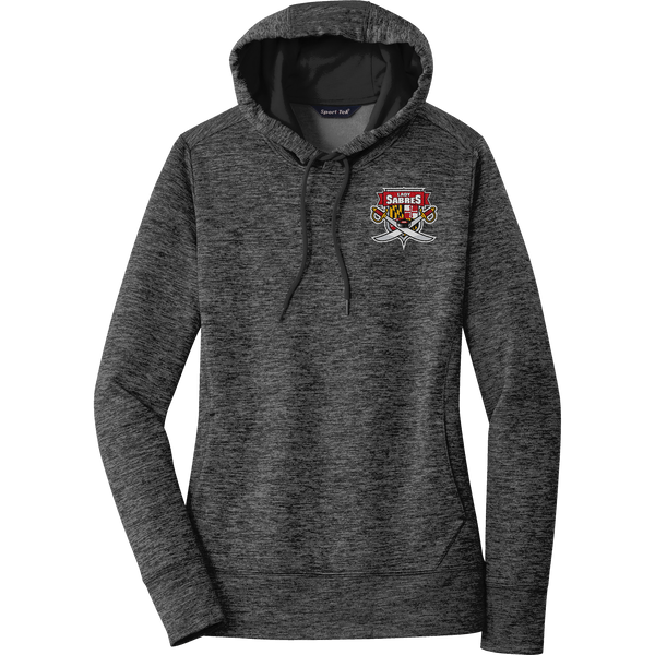SOMD Lady Sabres Ladies PosiCharge Electric Heather Fleece Hooded Pullover