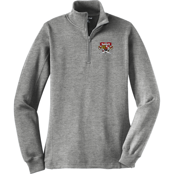 SOMD Lady Sabres Ladies 1/4-Zip Sweatshirt (E1783-LC)
