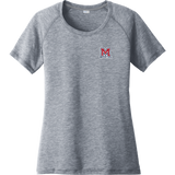 Jr. Mounties Ladies PosiCharge Tri-Blend Wicking Scoop Neck Raglan Tee