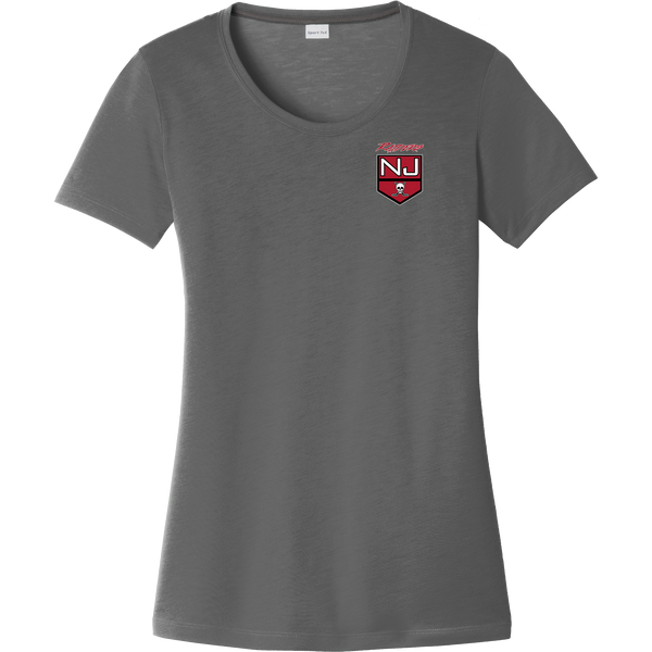 NJ Raiders Ladies PosiCharge Competitor Cotton Touch Scoop Neck Tee