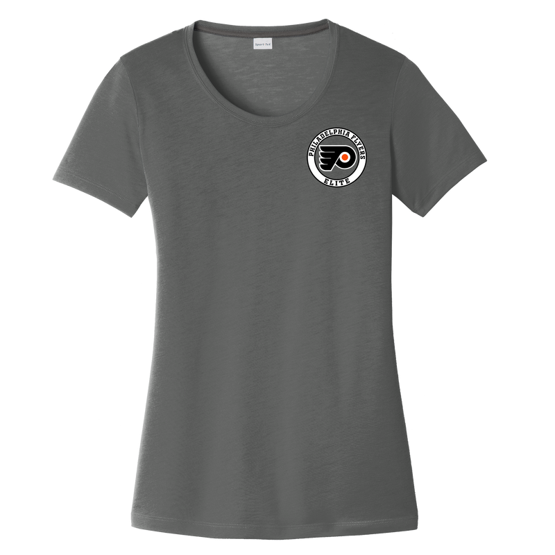 Philadelphia Flyers Elite Ladies PosiCharge Competitor Cotton Touch Scoop Neck Tee