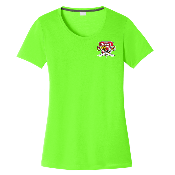 SOMD Lady Sabres Ladies PosiCharge Competitor Cotton Touch Scoop Neck Tee (D1822-LC)