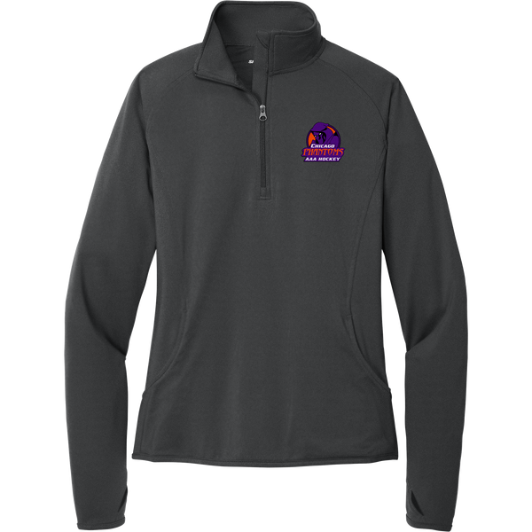 Chicago Phantoms Ladies Sport-Wick Stretch 1/4-Zip Pullover