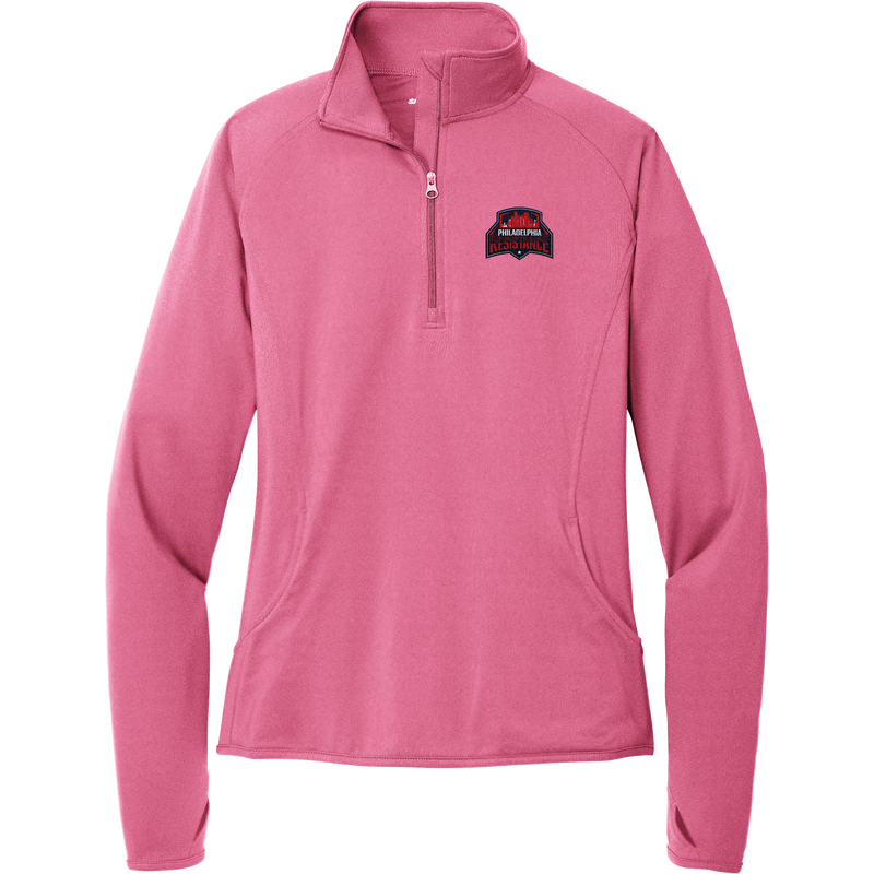 Philadelphia Resistance Ladies Sport-Wick Stretch 1/4-Zip Pullover