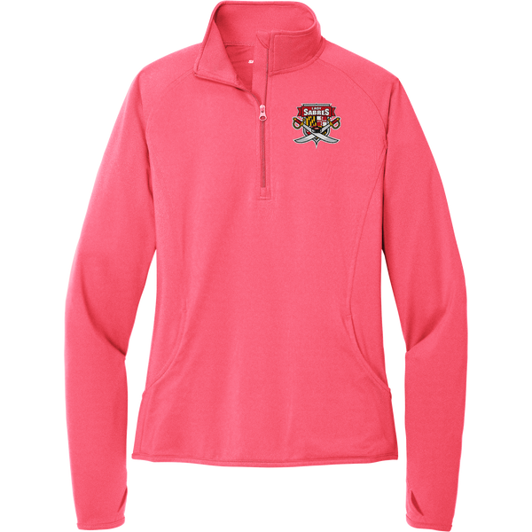 SOMD Lady Sabres Ladies Sport-Wick Stretch 1/4-Zip Pullover (E1783-LC)