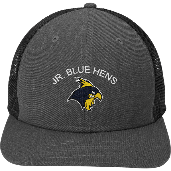 Delaware Jr. Blue Hens New Era Snapback Low Profile Trucker Cap