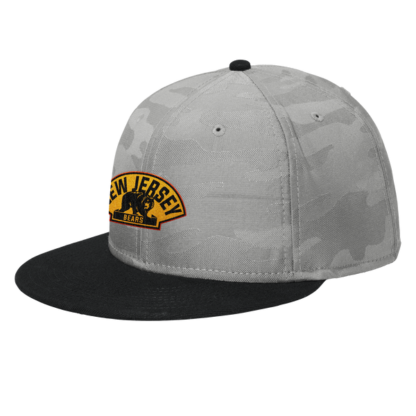 NJ Bears New Era Camo Flat Bill Snapback Cap