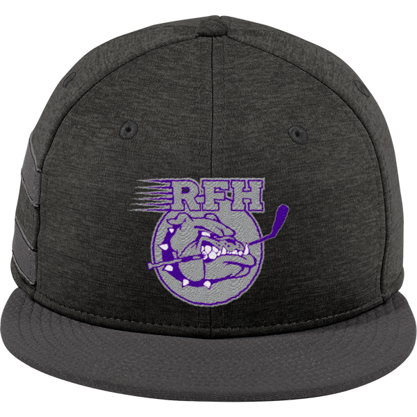 Rumson-Fair Haven New Era Shadow Heather Striped Flat Bill Snapback Cap