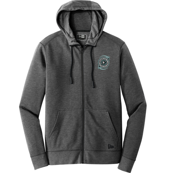 Brooklyn Aviators New Era Tri-Blend Fleece Full-Zip Hoodie