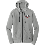 Scary Badgers New Era Tri-Blend Fleece Full-Zip Hoodie