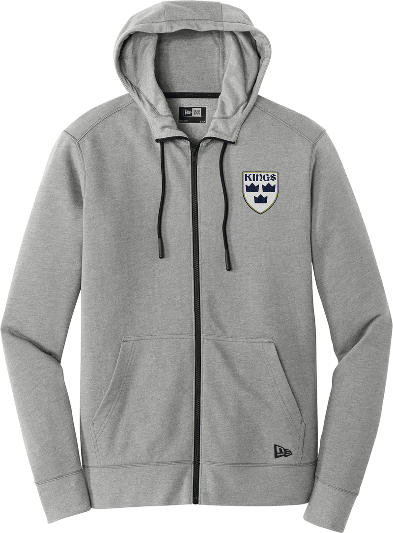 North Jersey Kings New Era Tri-Blend Fleece Full-Zip Hoodie