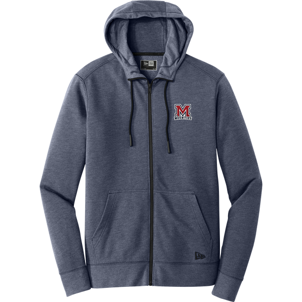 Jr. Mounties New Era Tri-Blend Fleece Full-Zip Hoodie