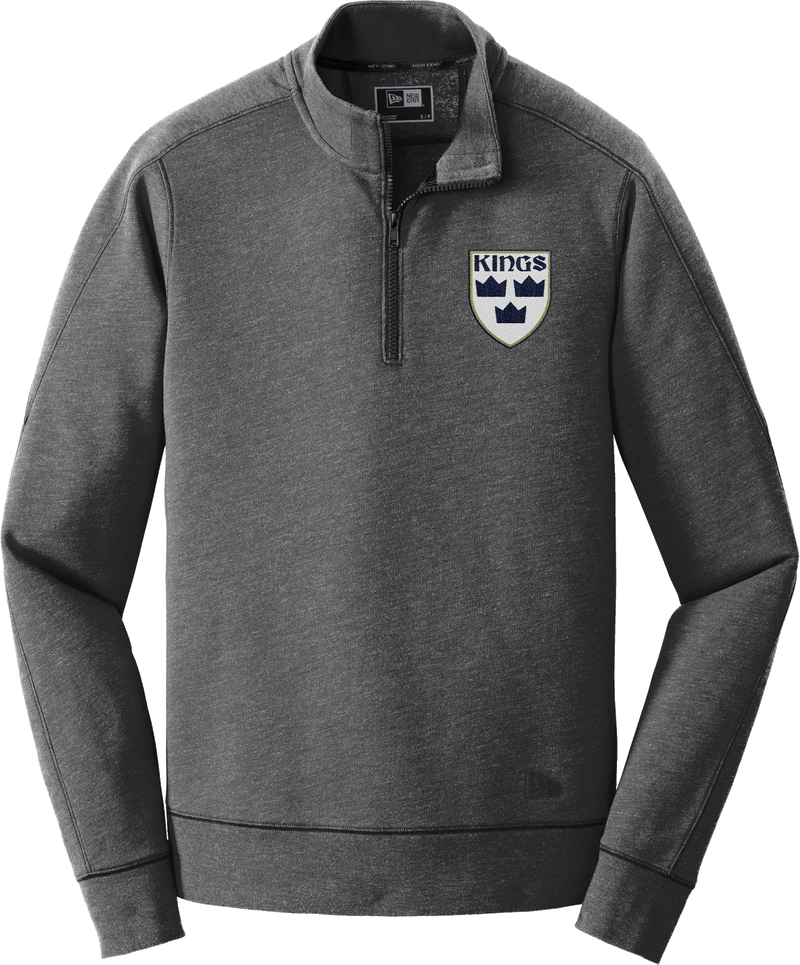 North Jersey Kings New Era Tri-Blend Fleece 1/4-Zip Pullover