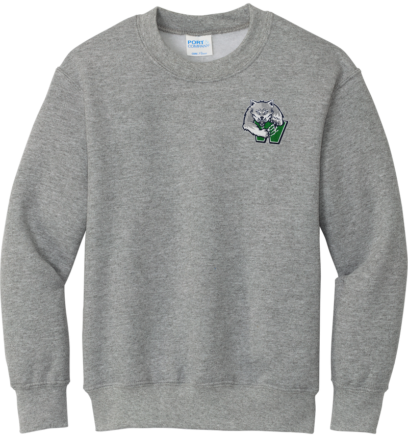 Woodbridge Wolfpack Youth Core Fleece Crewneck Sweatshirt