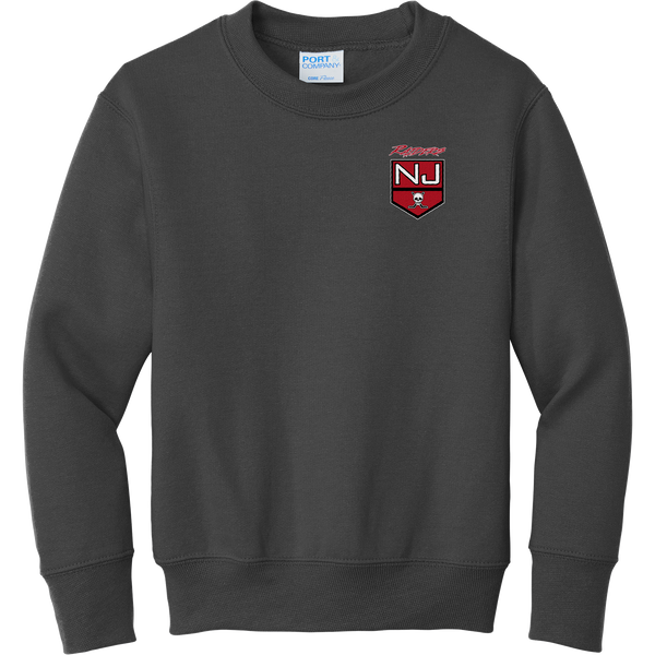 NJ Raiders Youth Core Fleece Crewneck Sweatshirt