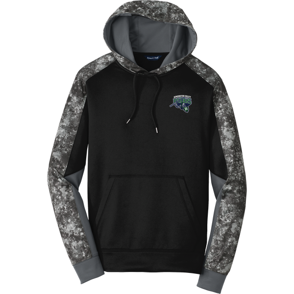 Kensington Valley Raiders Sport-Wick Mineral Freeze Fleece Colorblock Hooded Pullover