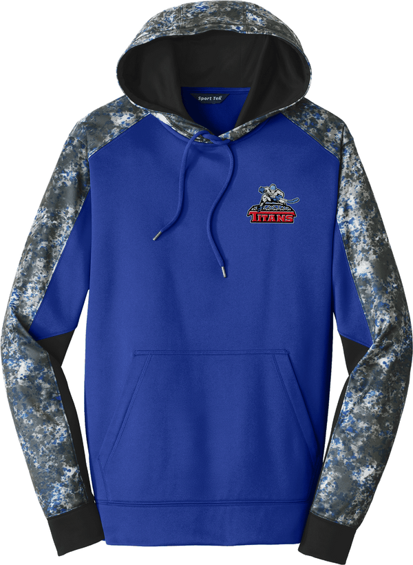 NJ Titans Sport-Wick Mineral Freeze Fleece Colorblock Hooded Pullover