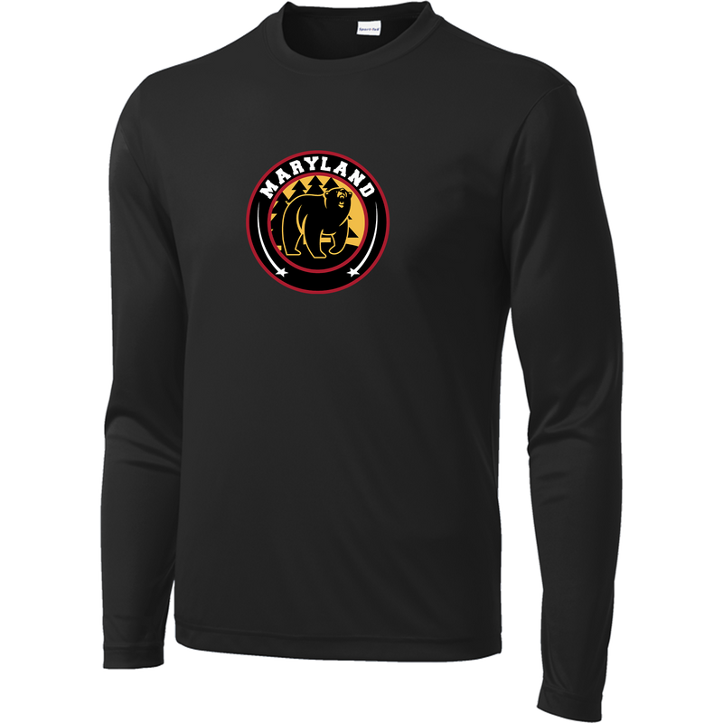 Maryland Black Bears Long Sleeve PosiCharge Competitor Tee