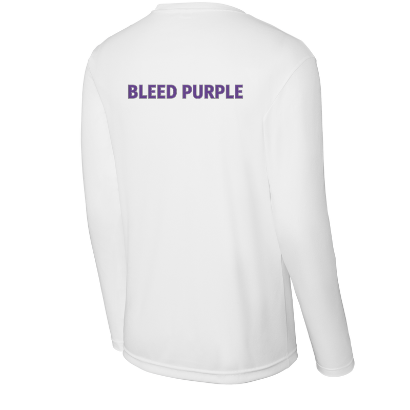Curry College (Bleed Purple CC) Youth Long Sleeve PosiCharge Competitor Tee