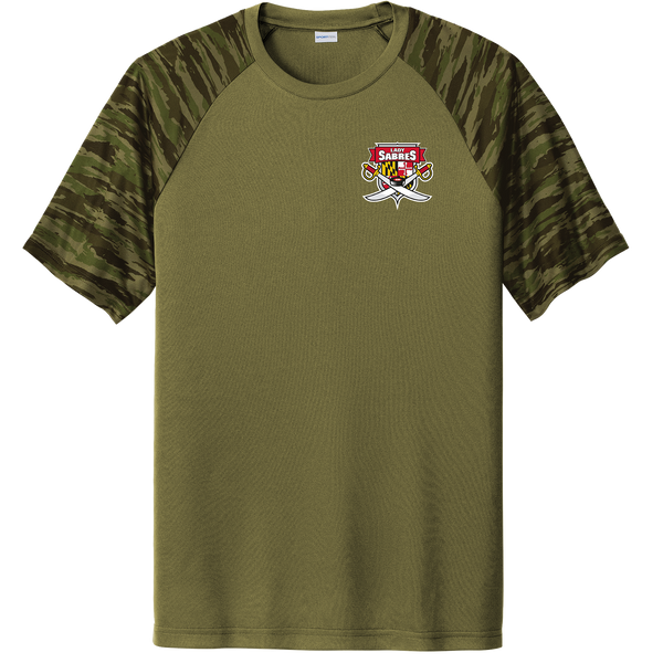 SOMD Lady Sabres Drift Camo Colorblock Tee (D1822-LC)