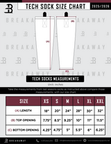 Pittsburgh Huskies Sublimated Tech Socks - Red (Extras)