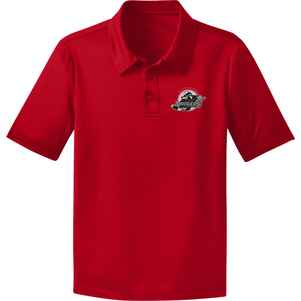 Allegheny Badgers Youth Silk Touch Performance Polo