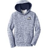 Mid-State Mustangs Youth PosiCharge Electric Heather Fleece Hooded Pullover